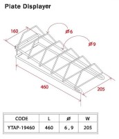 Gondola Shelving Accessories Plate Displayer